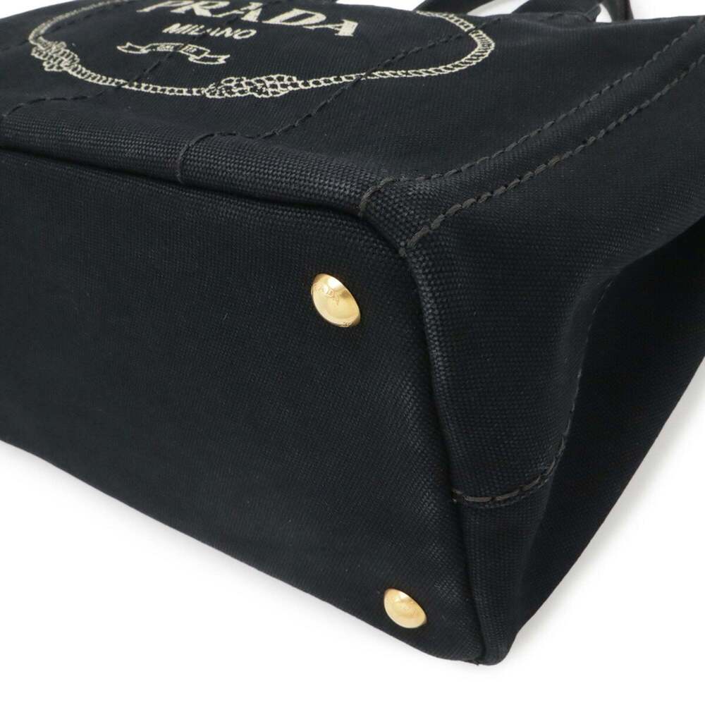 PRADA Black Canvas Shoulder Bag - Picture 4 of 9